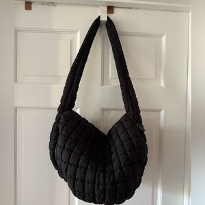 Free People Inspired Quilted Shoulder Bag